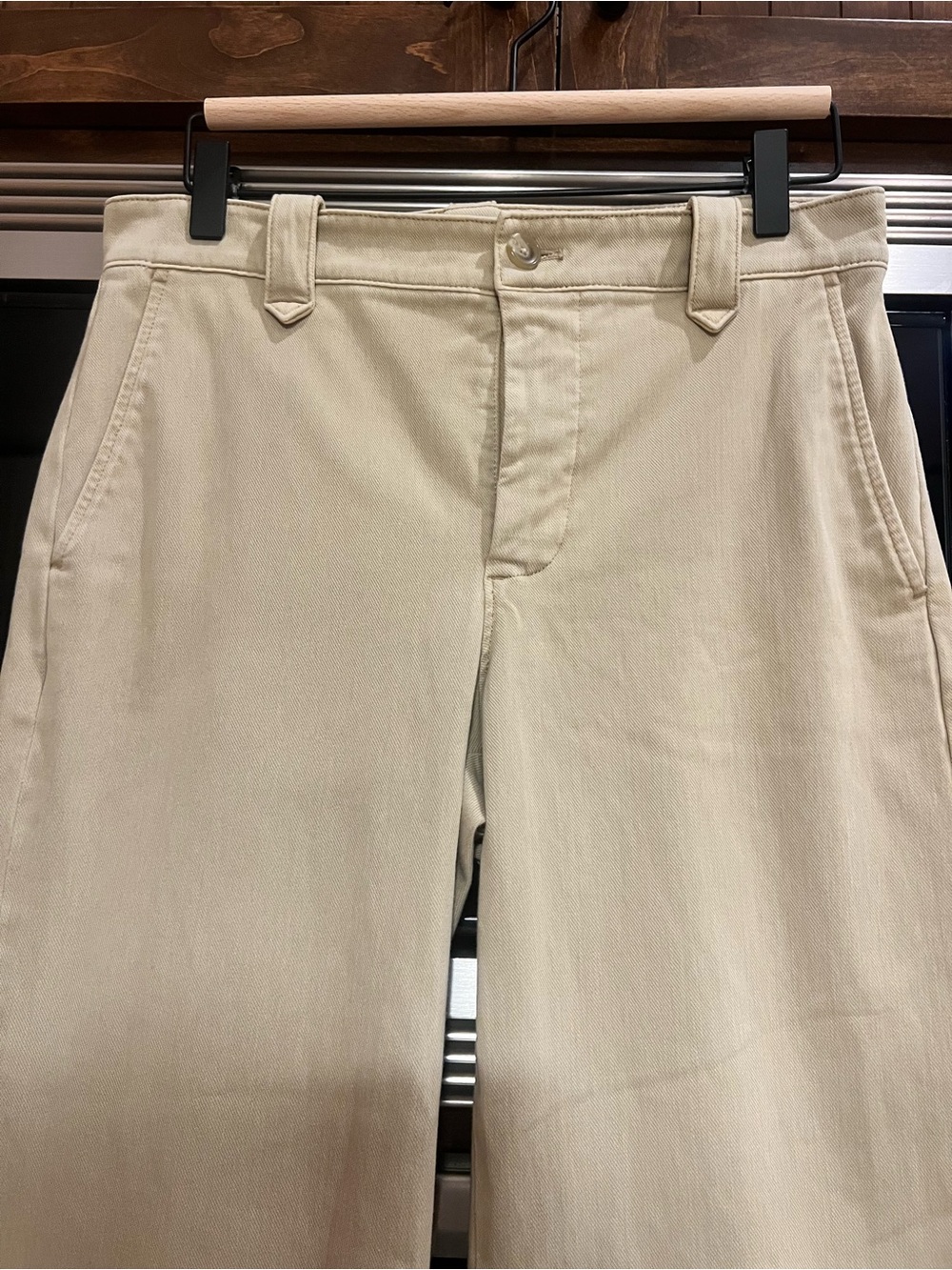 Women’s FAHERTY COASTLINE KNIT CHINOS BEIGE TAN KHAKIS STRETCH CASUAL SIZE 4 - Picture 6 of 12